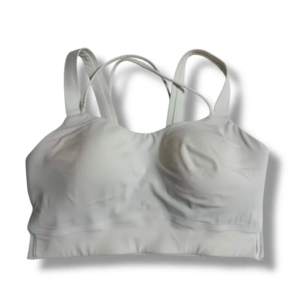 Lululemon Like a Cloud Bra White No Size Pilates Princess Athleisure Core
